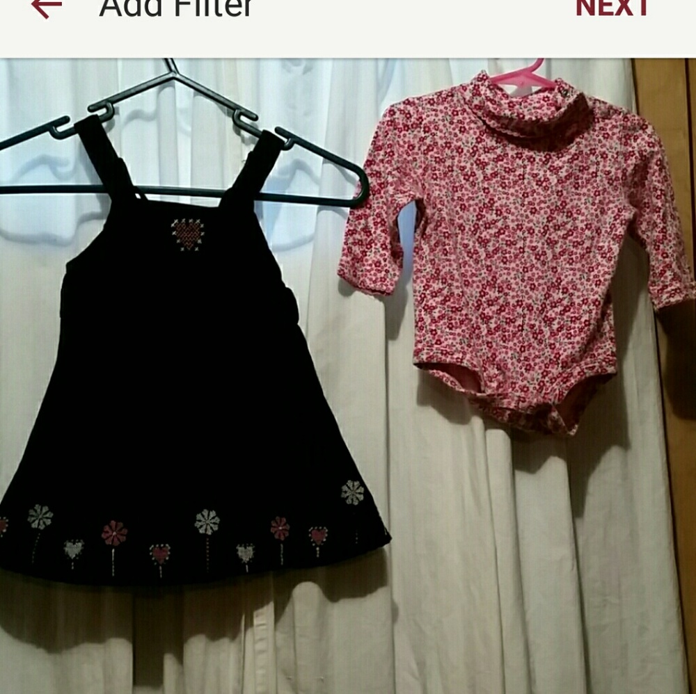 Liz claiborne "BABY Plush dress#a free blouse